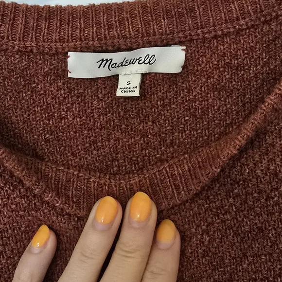 Madewell Cotton/ Wool Sweater Sleeve Detail - Picture 2 of 5